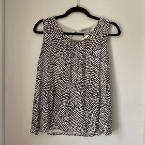 H&M M Black & White Patterned Shell